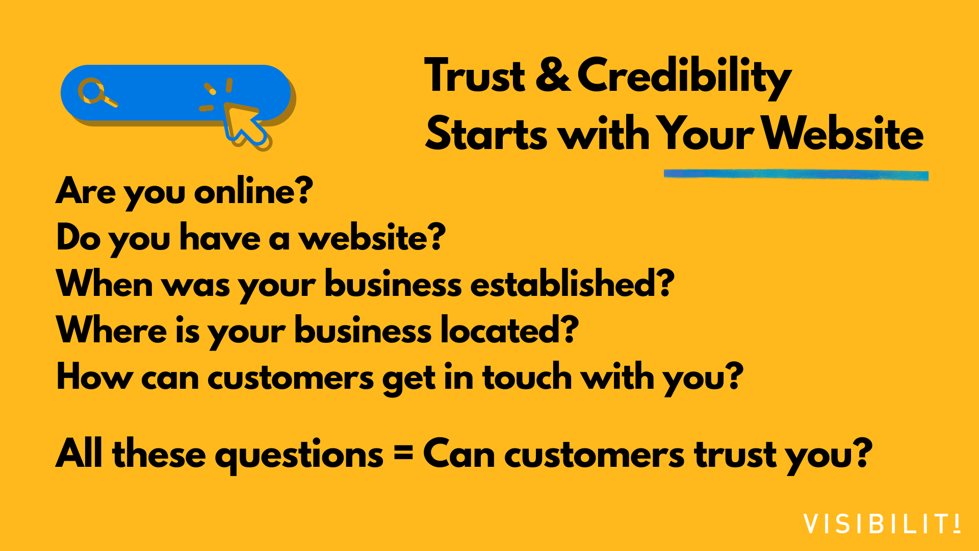 Trust & Credibility Starts with Your Website - VISIBILITI SG